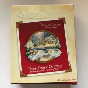 Hallmark Thomas Kinkade “Deer Creek Cottage” ornam